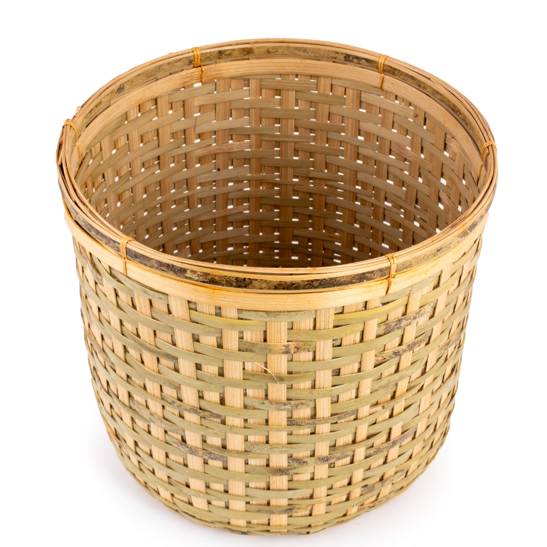 Bamboo Cane Basket Planter Cloth Basket set of 3