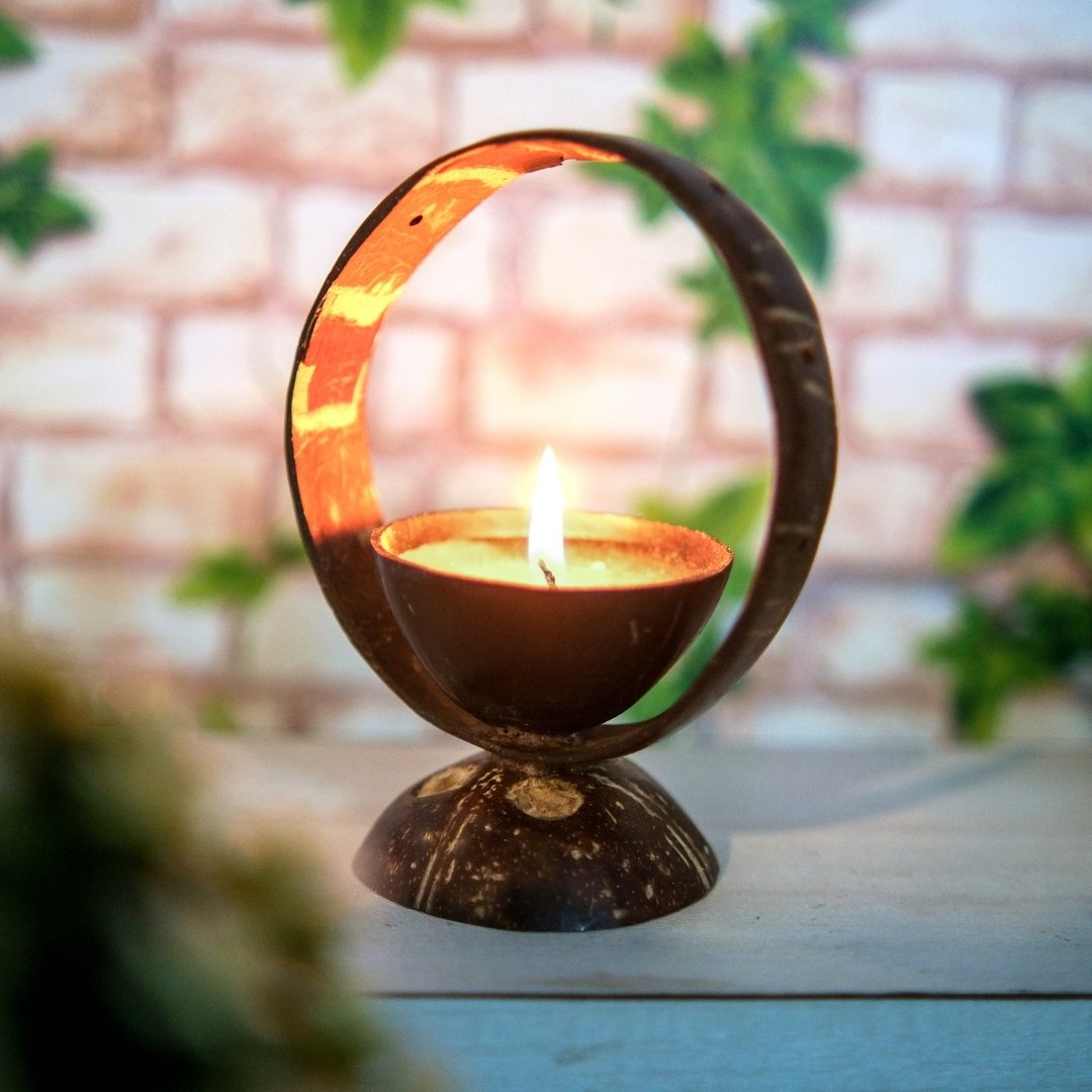 Coconut shell diya