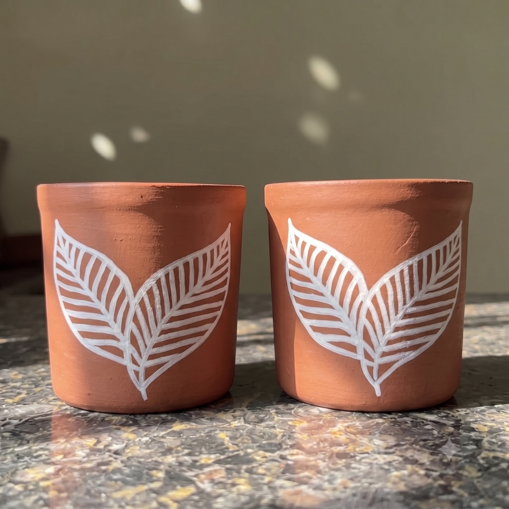 3.5 inch pot of 2 planters for gifts in diwali